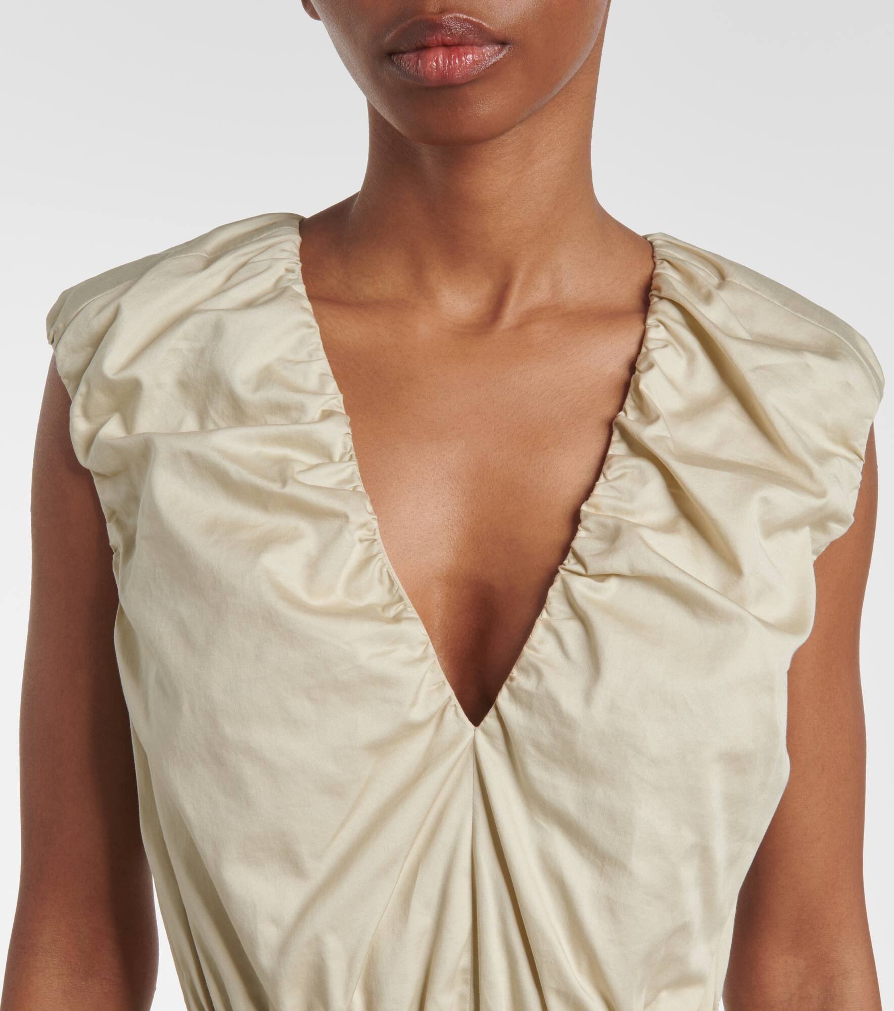 Cotton midi dress - 4
