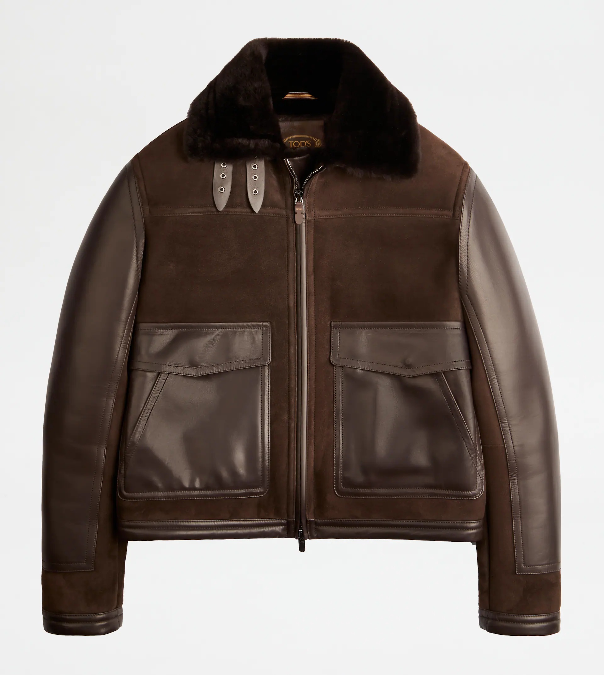 BIKER IN SHEEPSKIN - BROWN - 1