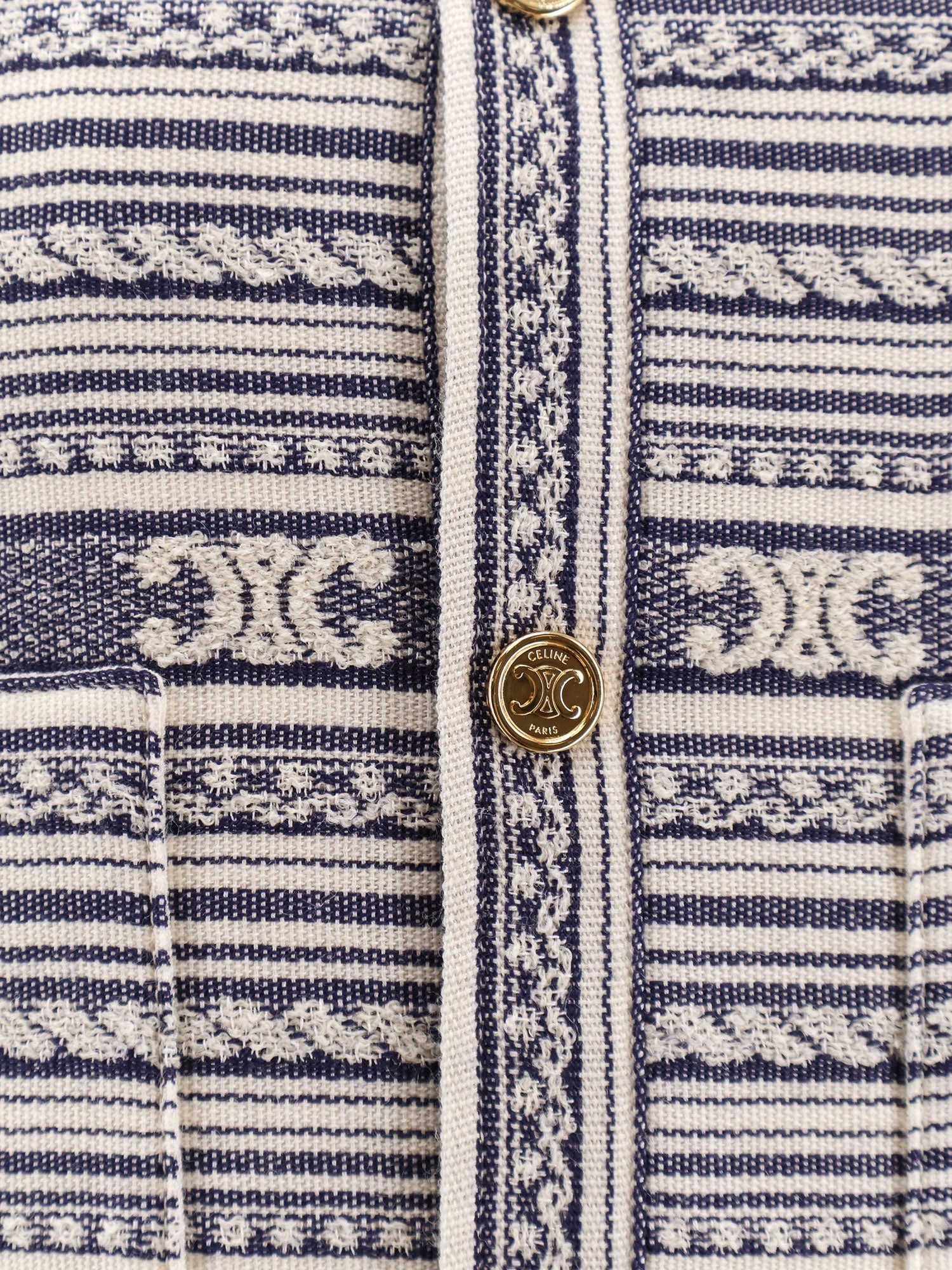 ジャケット CELINE Wool blend blazer with Triomphe motif CELINE Celine Wool Blend Blazer With Triomphe Motif