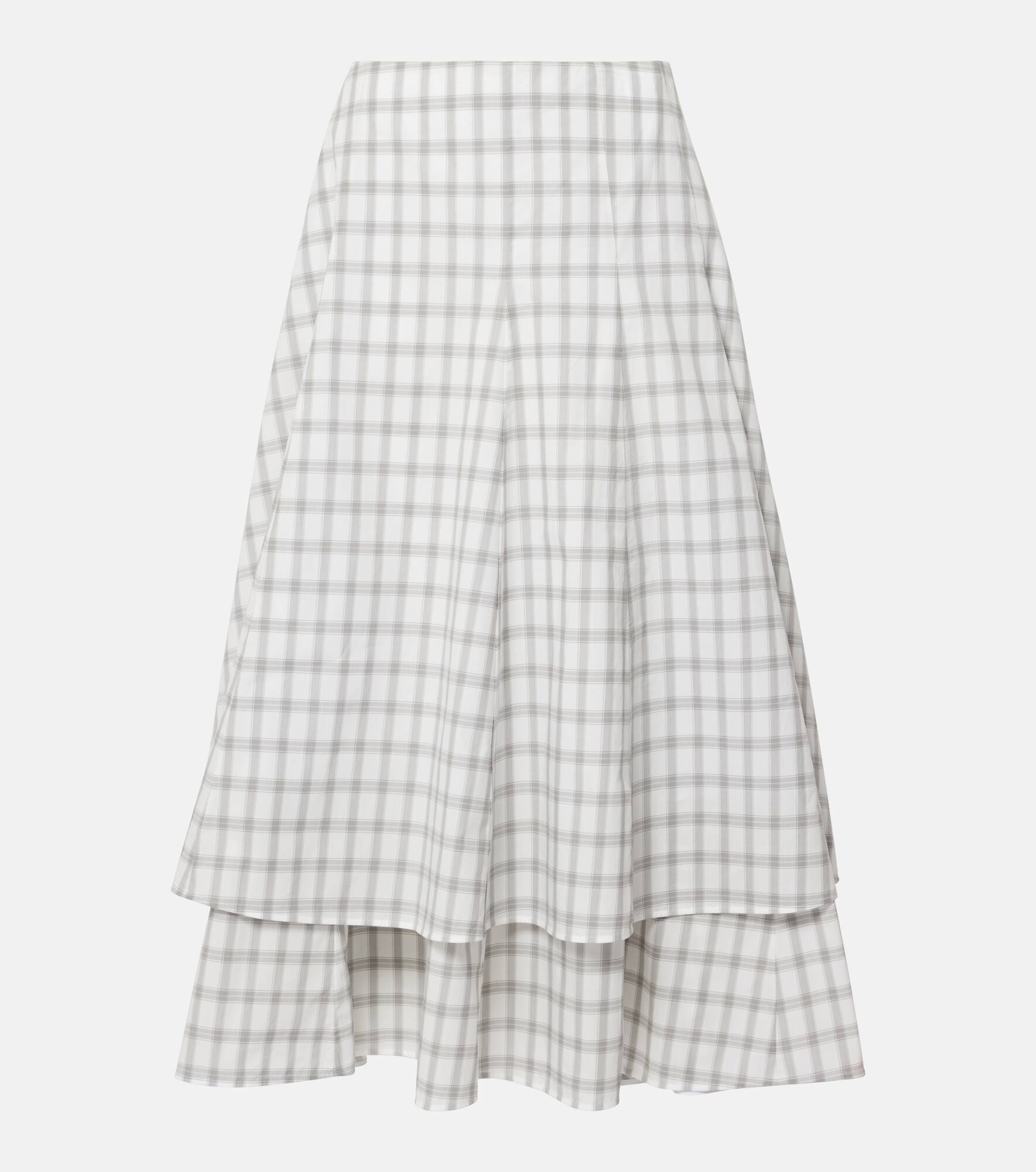 Cotton midi skirt - 1