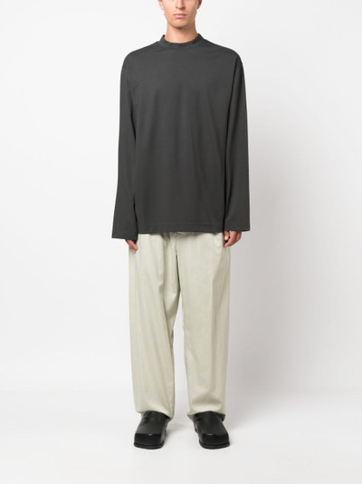 Lemaire straight-leg cotton trousers outlook