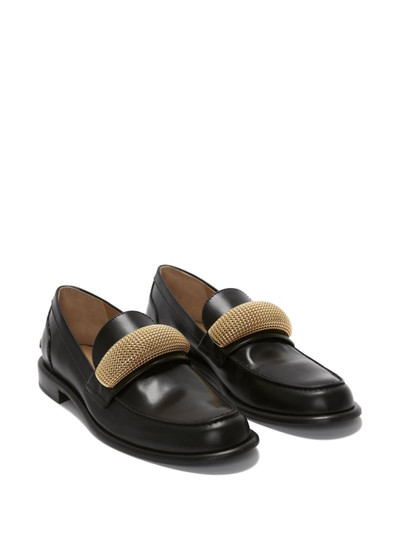 JW Anderson appliquÃ©-detail leather loafers outlook