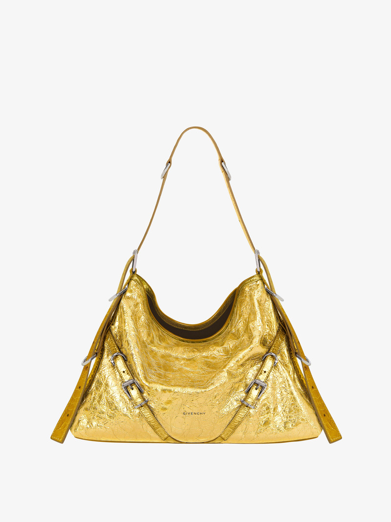 MEDIUM VOYOU BAG IN LAMINATED LEATHER 1