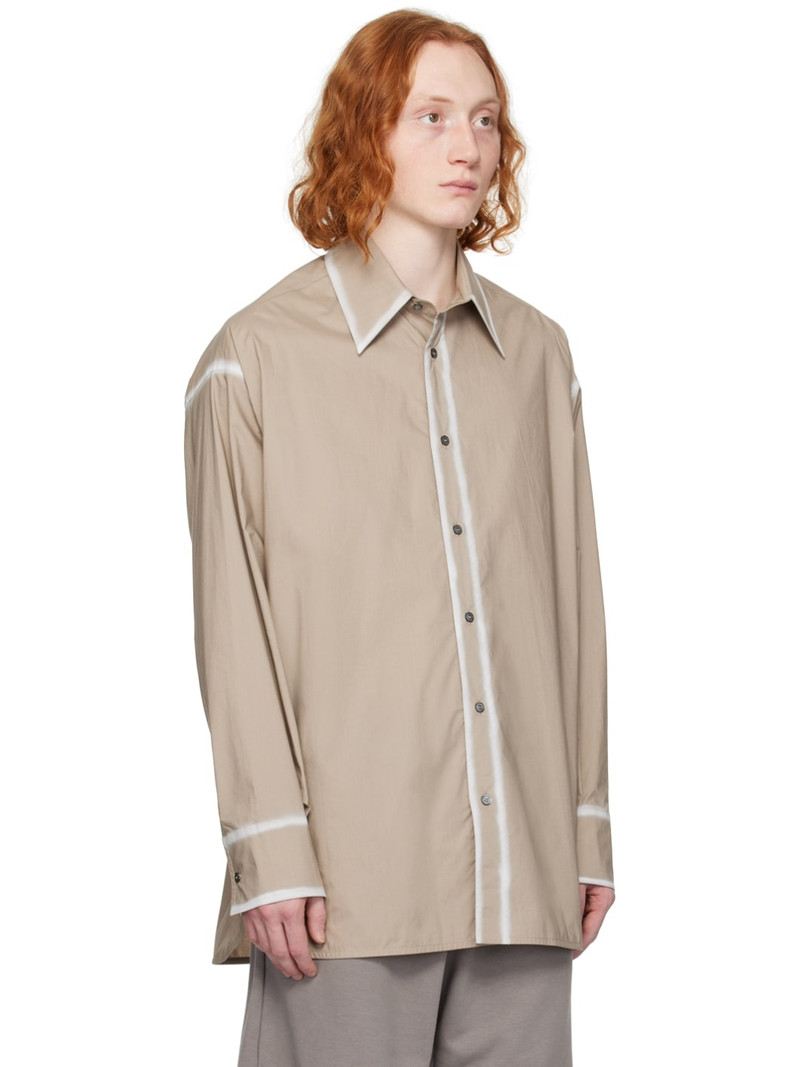 MM6 Maison Margiela Taupe Faded Shirt outlook