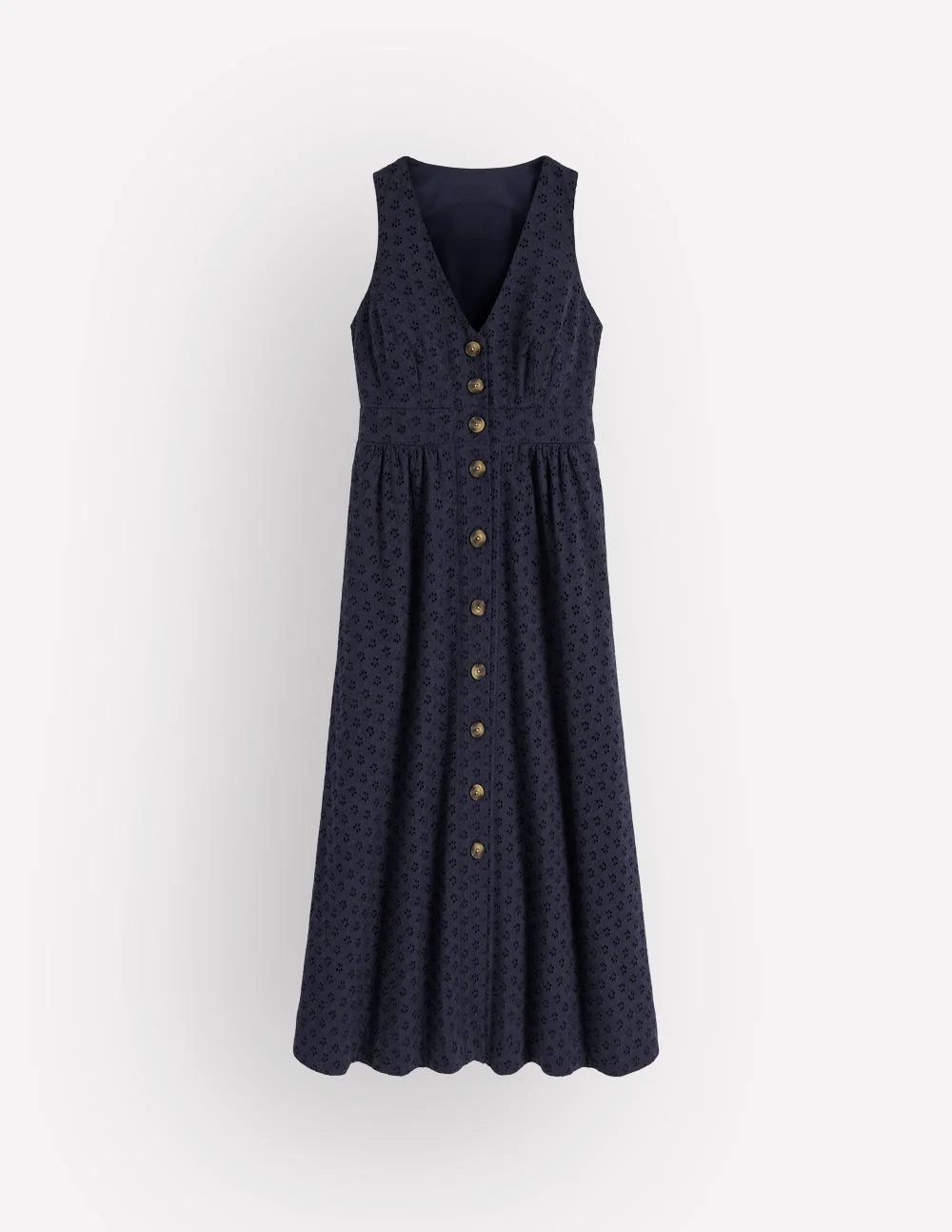 Catherine Broderie Dress-Navy Broderie - 1