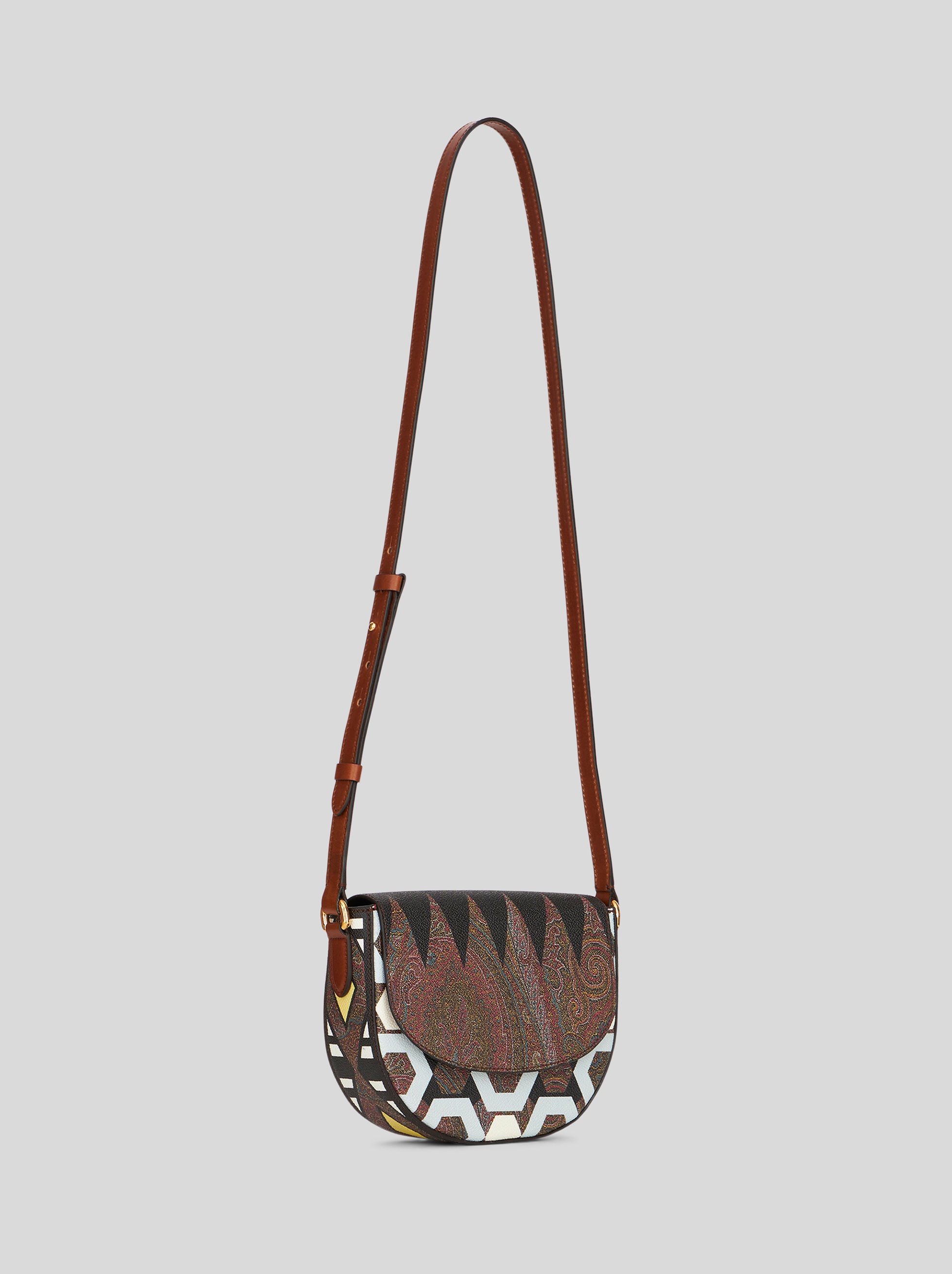 SMALL PAISLEY CROSSBODY BAG WITH GEOMETRIC PRINT - 5