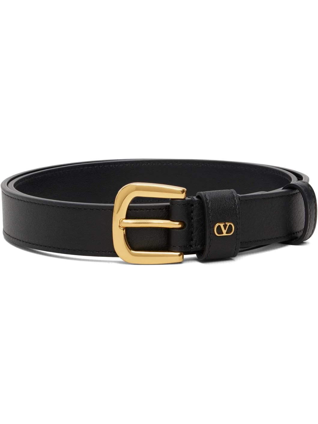 Black Mini VLogo Signature Belt - 1