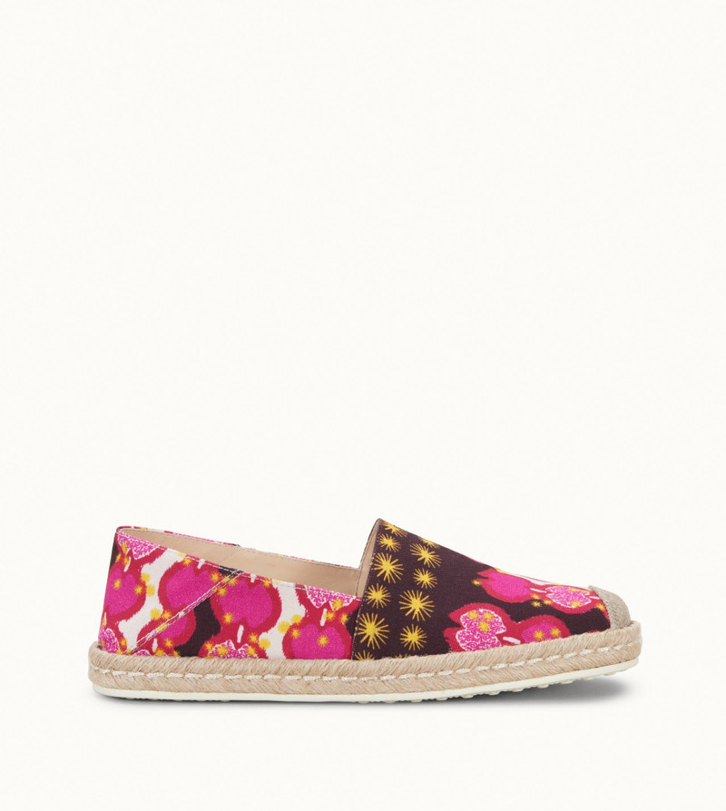 SLIP-ONS IN CANVAS - PINK, YELLOW - 1