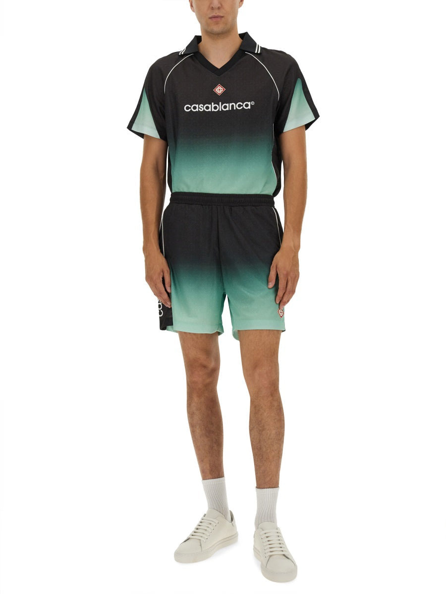 Casablanca Men Jacquard Football Shorts - 2