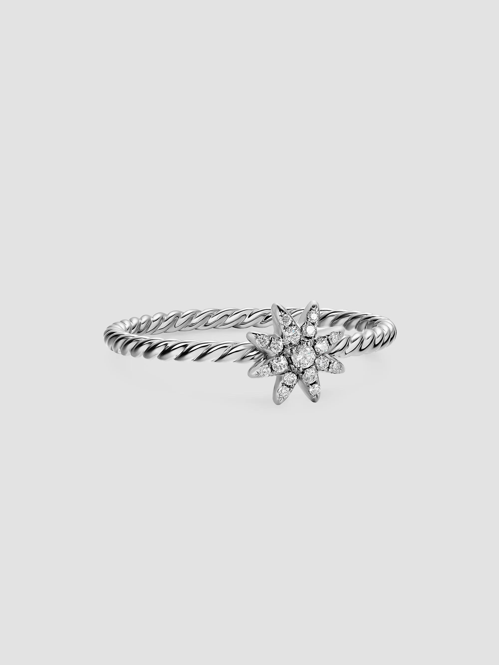 Women's Petite Starburst Ring in Sterling Silver - Silver - 1