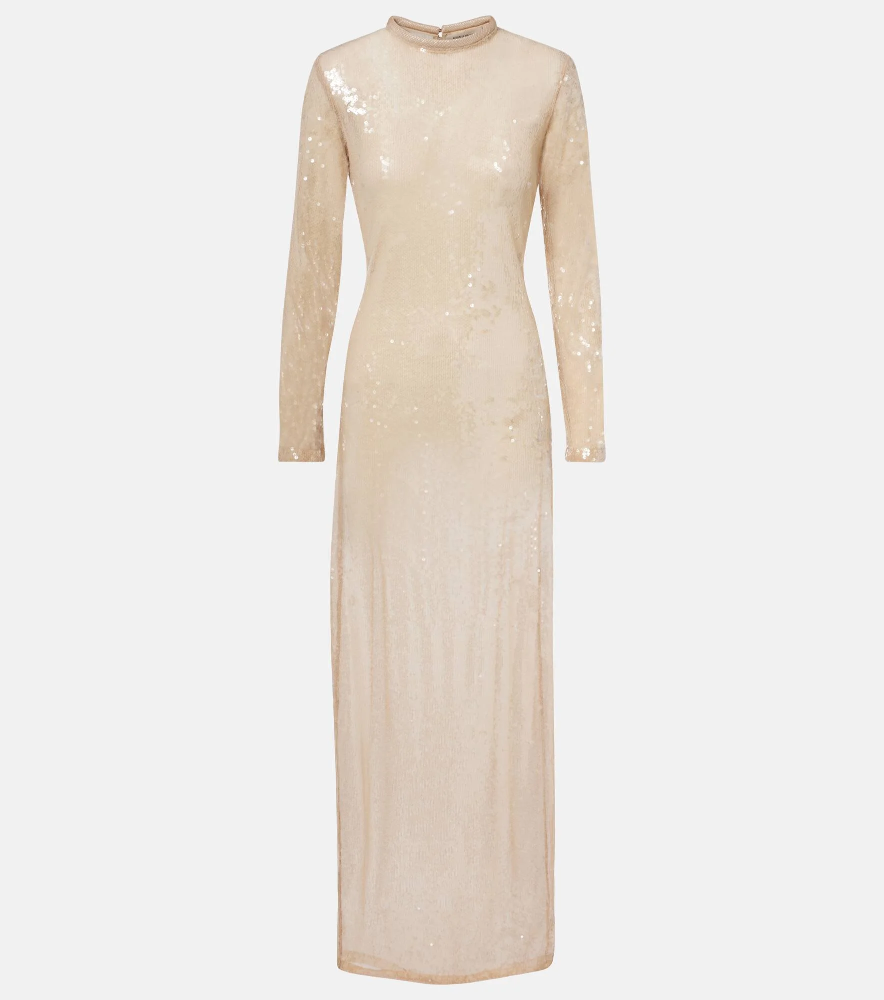 Sequined sheer maxi dress - 1