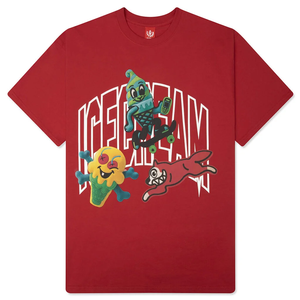 MARSHMALLOW S/S TEE - AMERICAN BEAUTY - 1