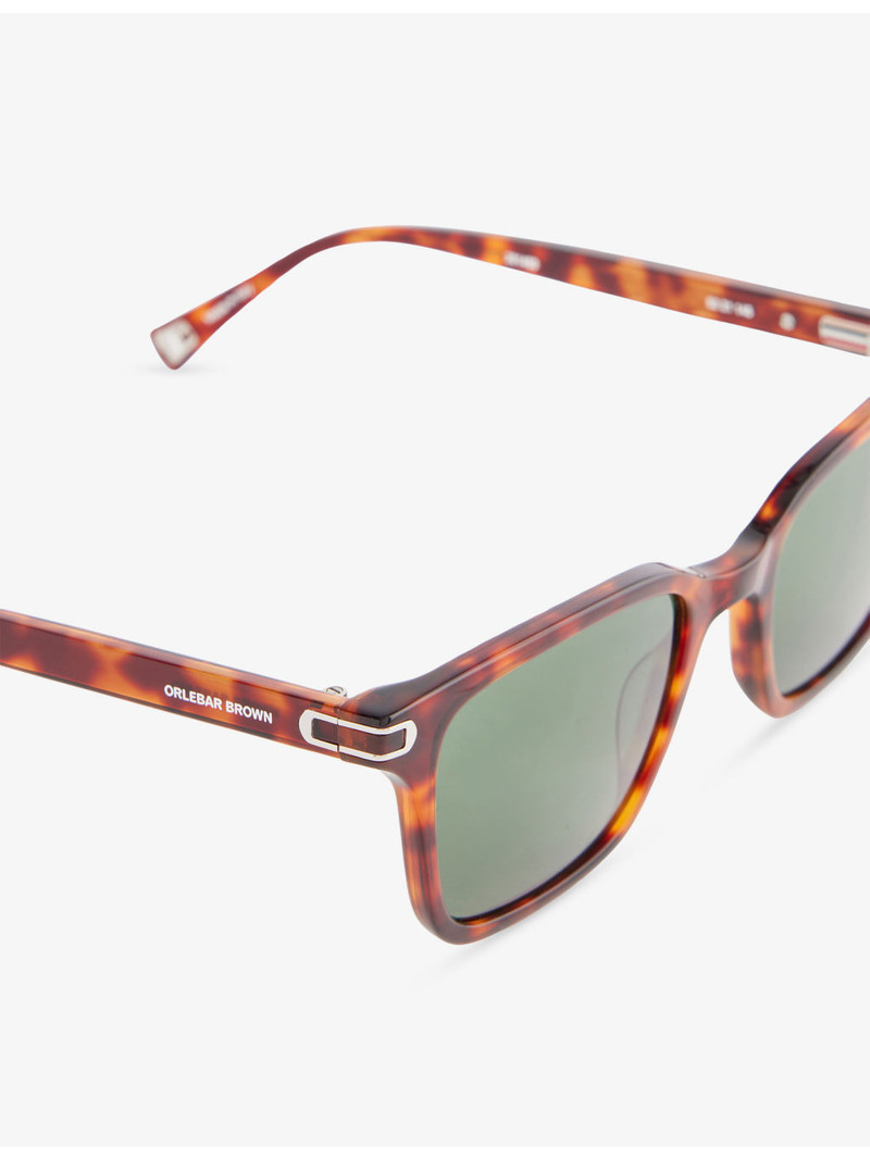 ORLEBAR BROWN Robbie Rectangular Acetate Sunglasses outlook