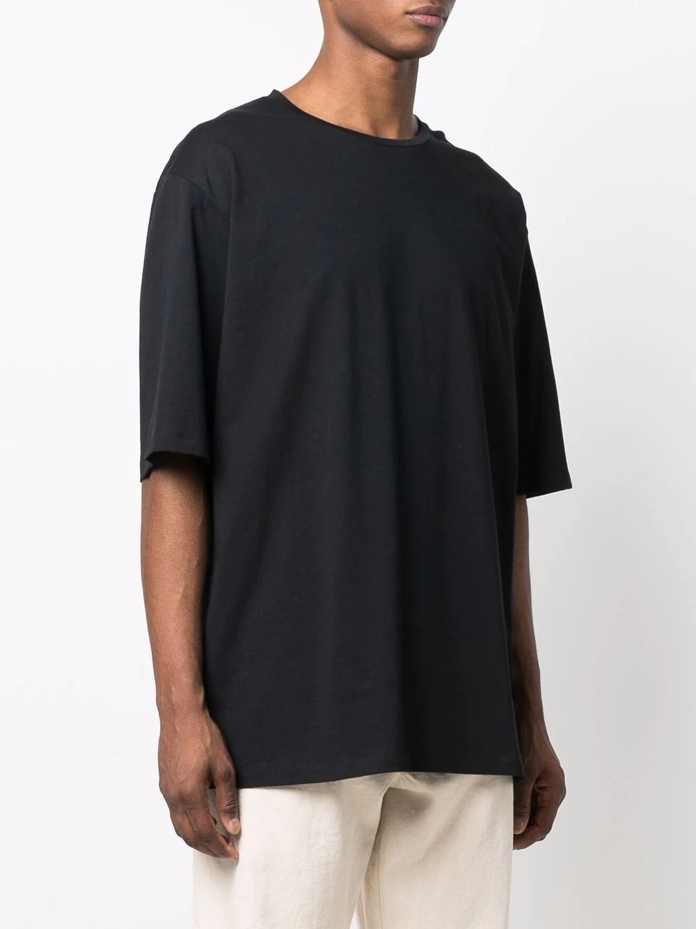 side logo-print oversize T-shirt - 3