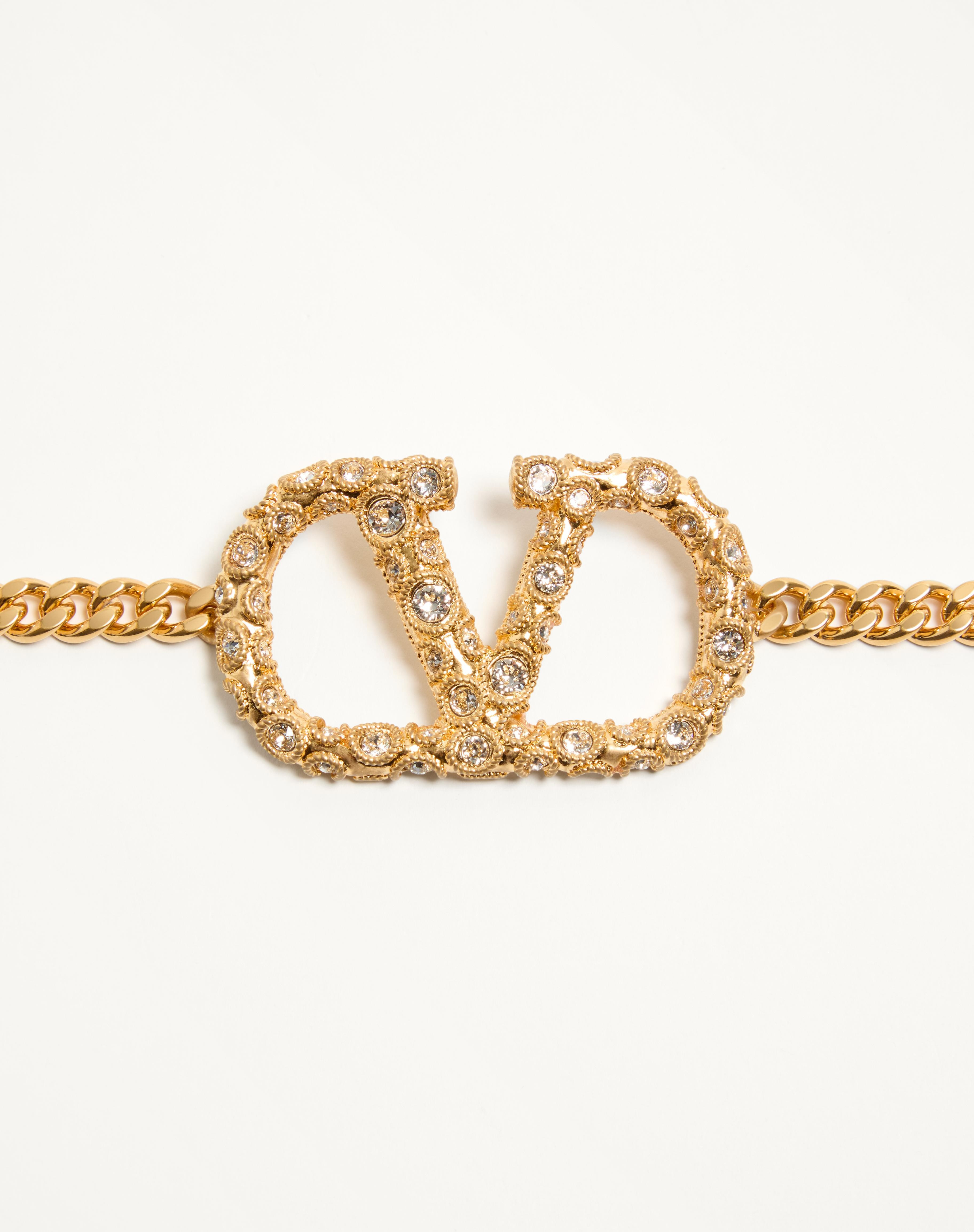VLOGO SIGNATURE CHAIN BELT WITH CRYSTALS - 4