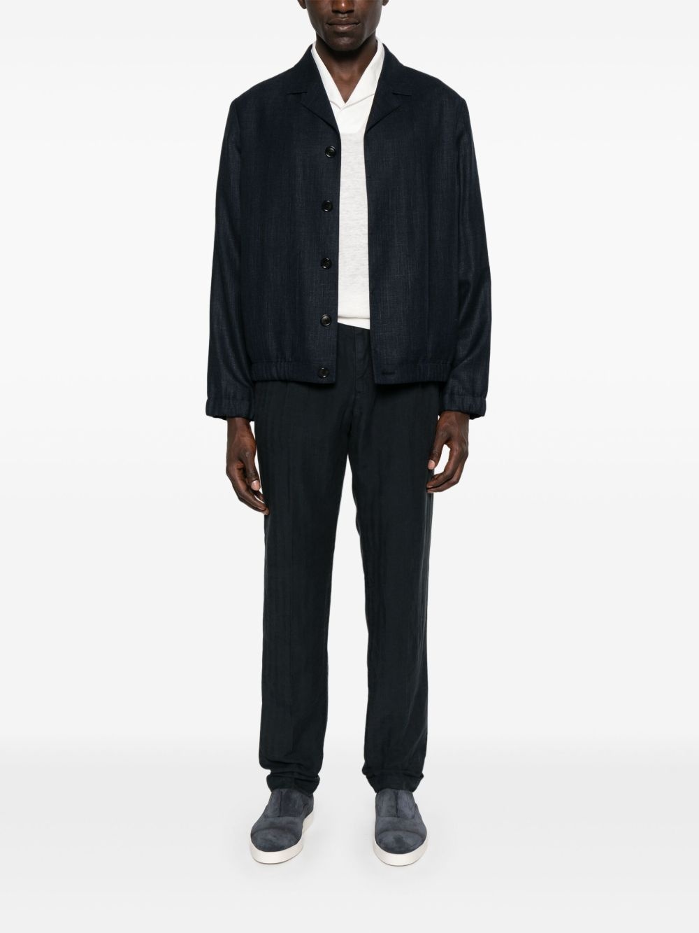 mélange-effect jacket - 2