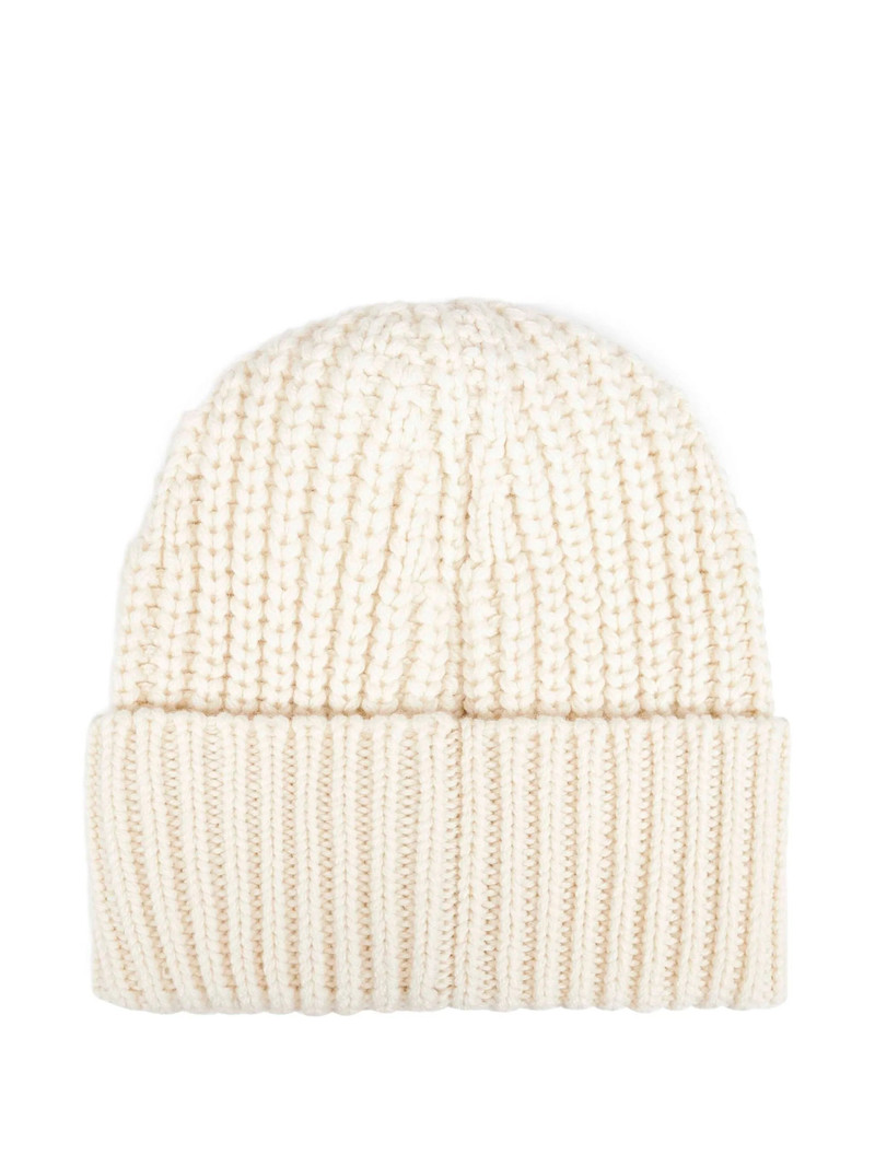 Moncler Moncler Ribbed Logo-patch Beanie outlook