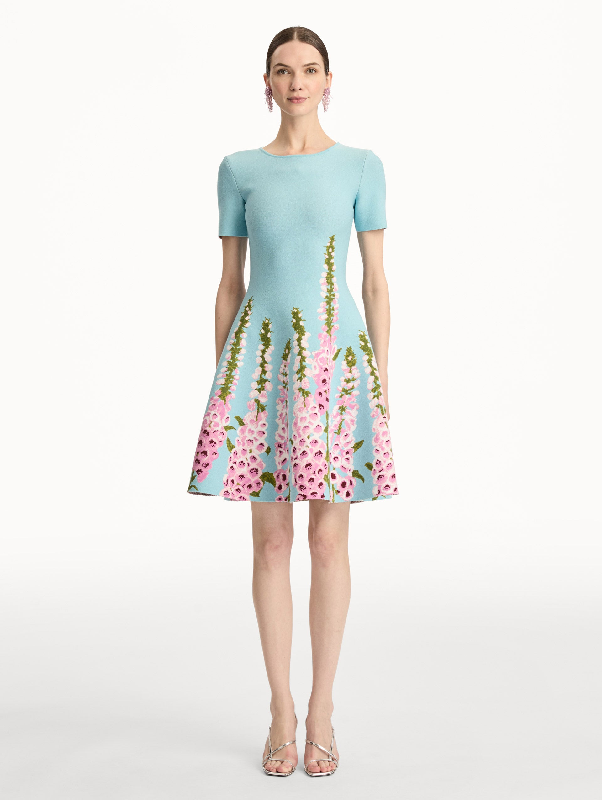FOXGLOVE JACQUARD KNIT DRESS - 2