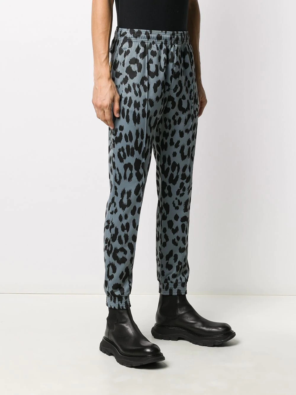 leopard track pants - 3