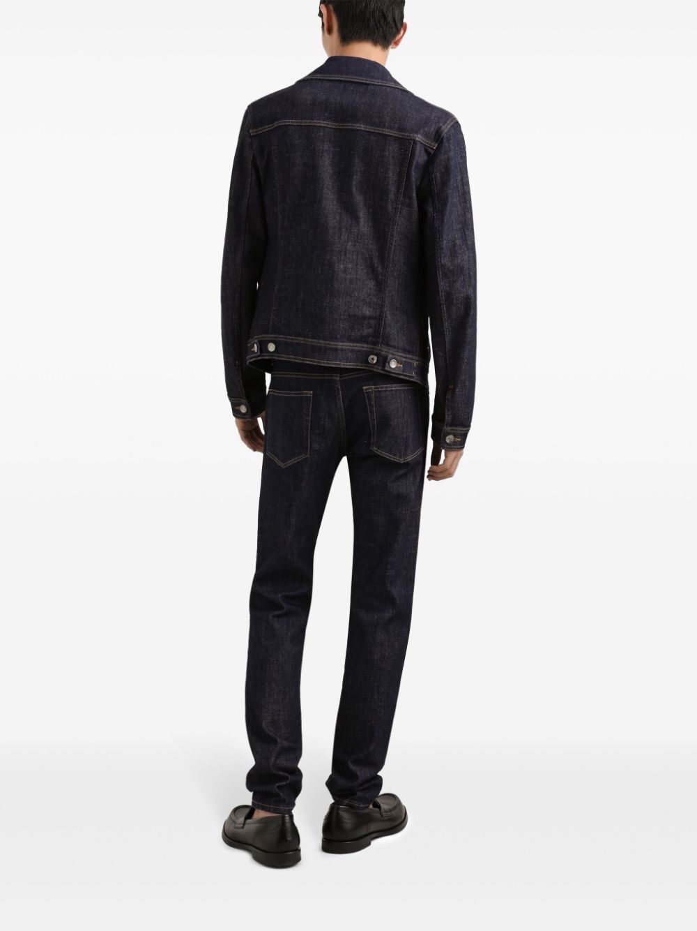 logo-appliqué skinny jeans - 3