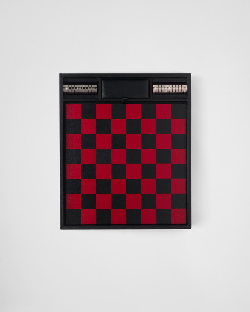 Saffiano leather checkers set 1