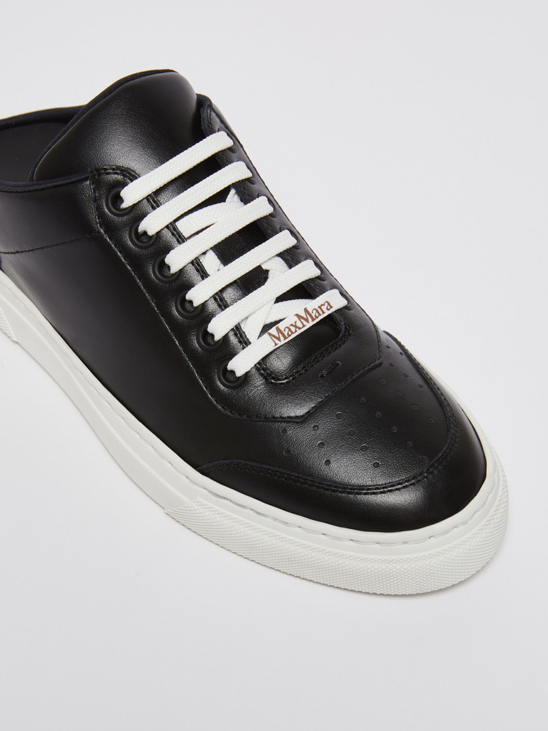 SLIDESNEAKER Leather mule sneakers 4