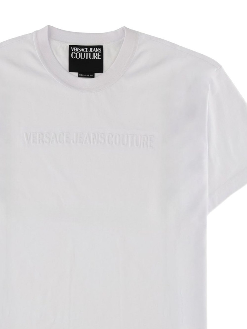 VERSACE JEANS COUTURE embroidered logo detail T-shirt outlook