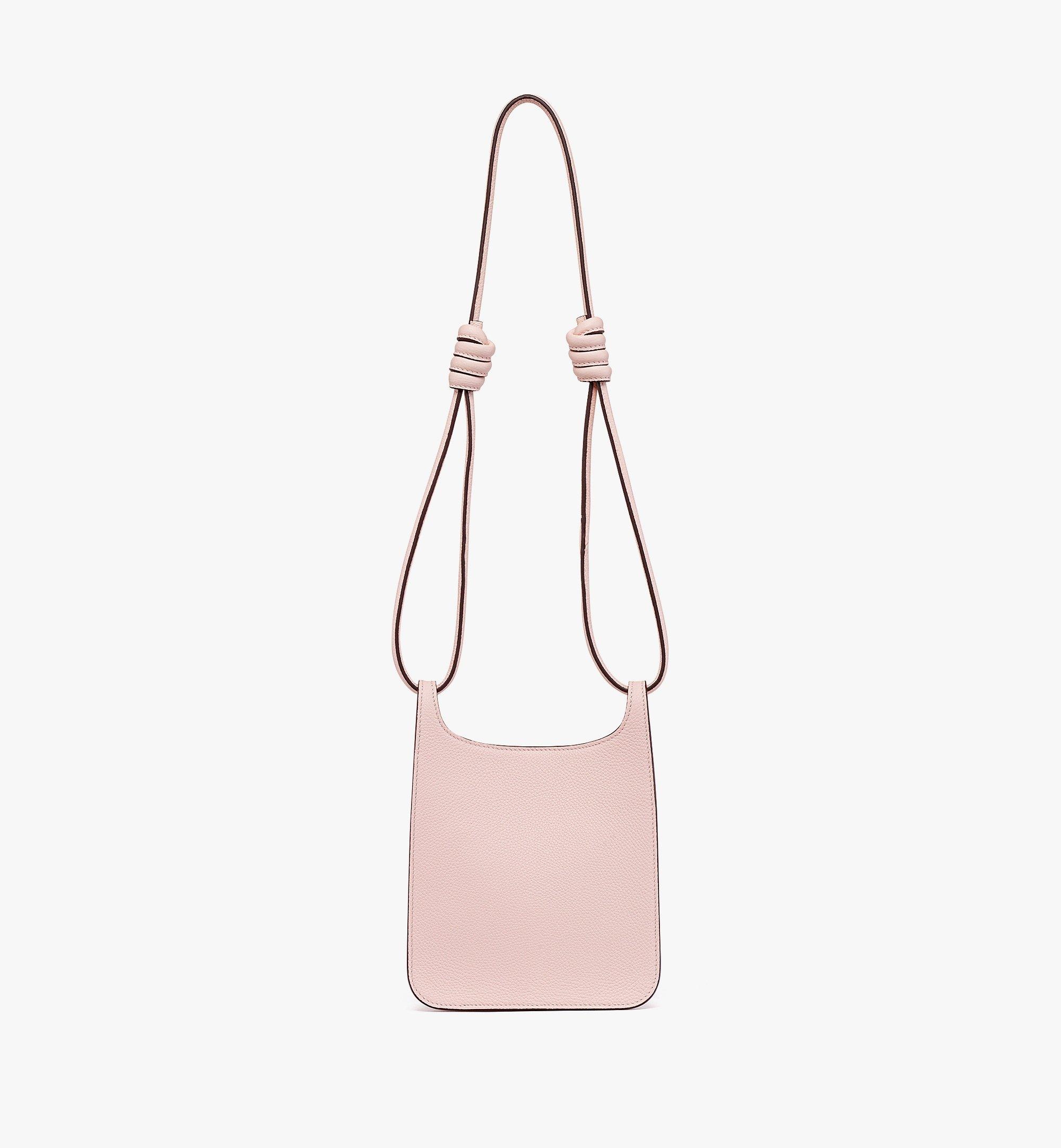 Himmel Hobo in Embossed Logo Leather - 4