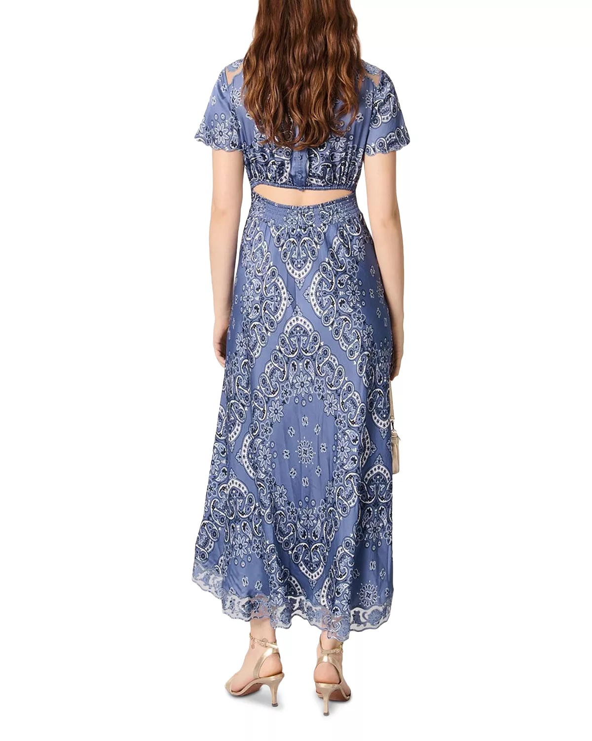 Patterned Flowing Maxi Dress - 9