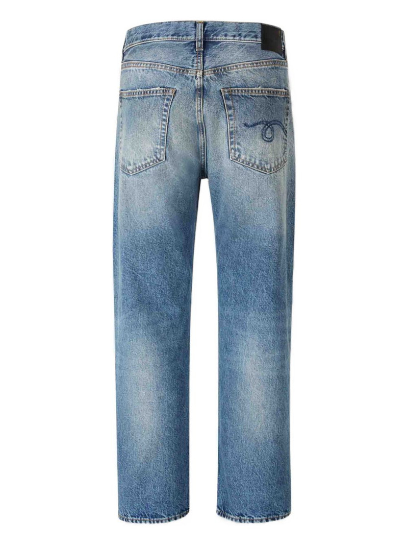 R13 frayed-hem straight jeans outlook