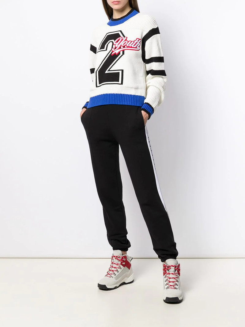 MSGM logo tape track pants outlook