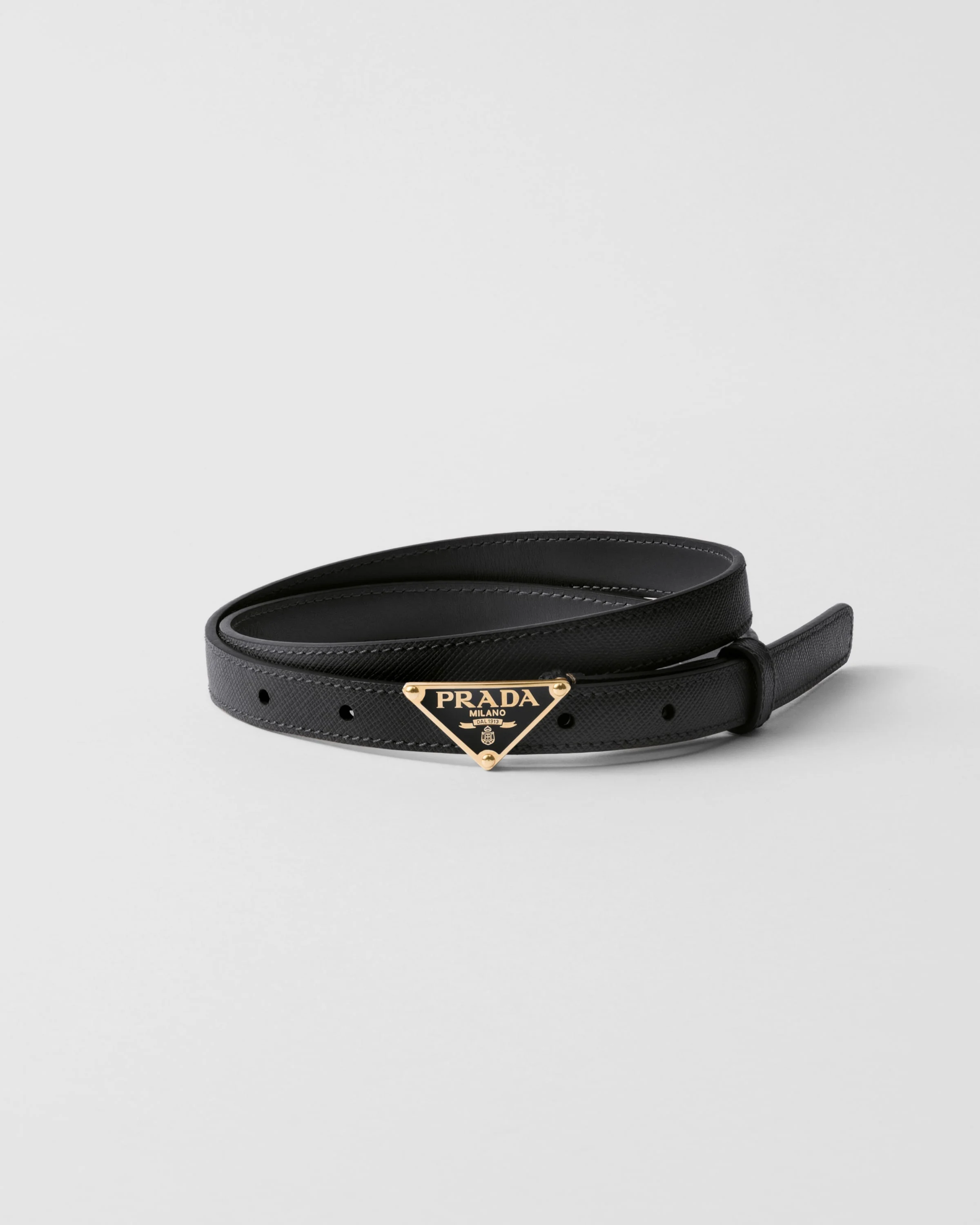 Saffiano leather belt - 1
