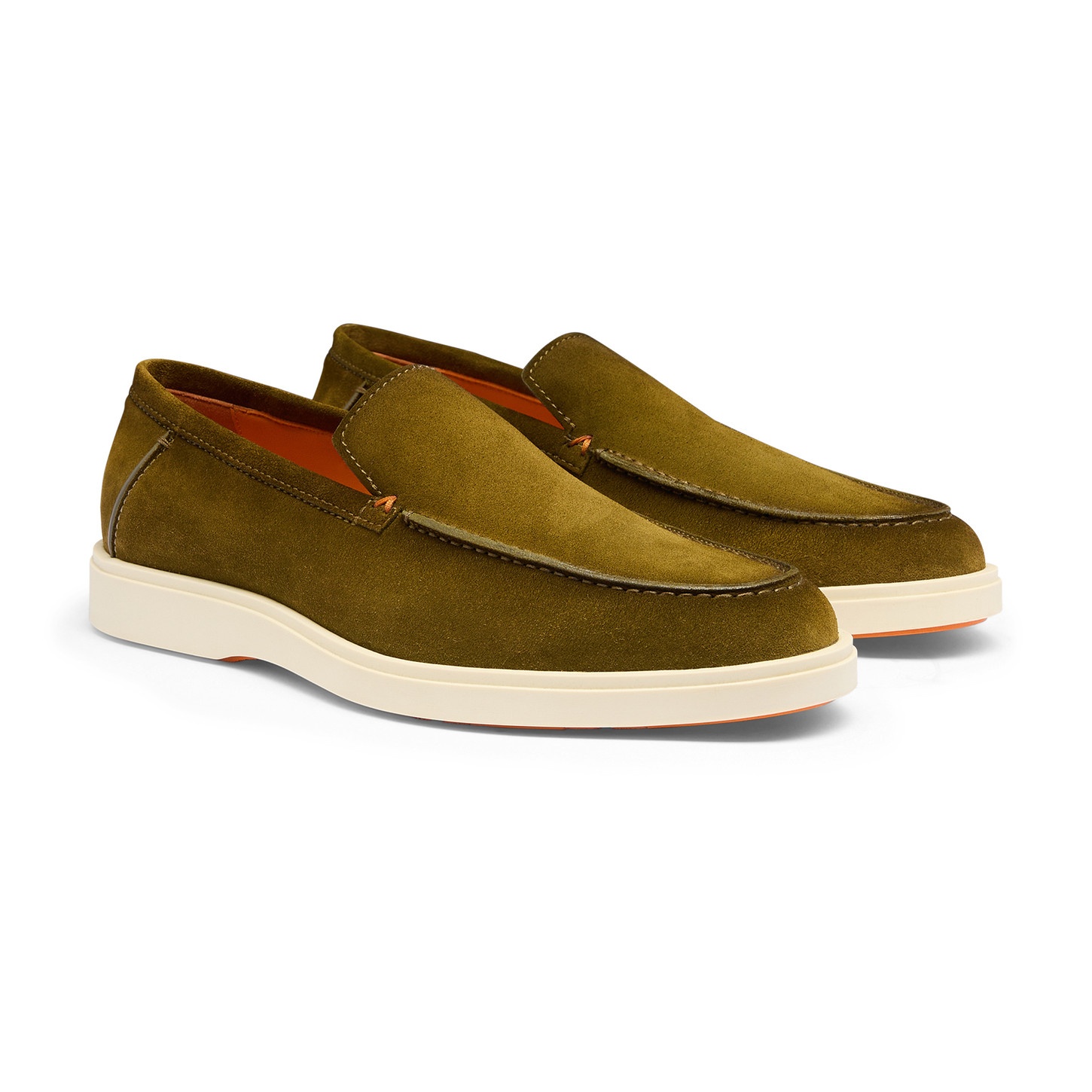 Men's green suede loafer - 3