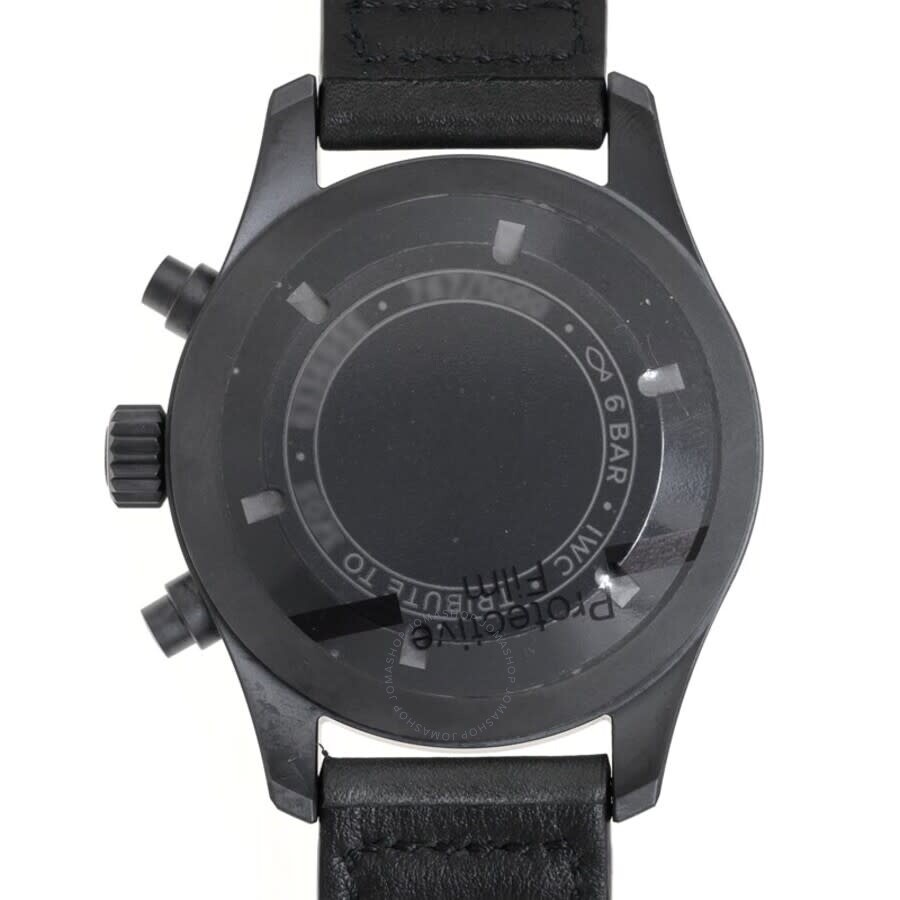 IWC Pilot Chronograph Tribute To 3705 Automatic Black Dial Men's Watch IW387905 - 4