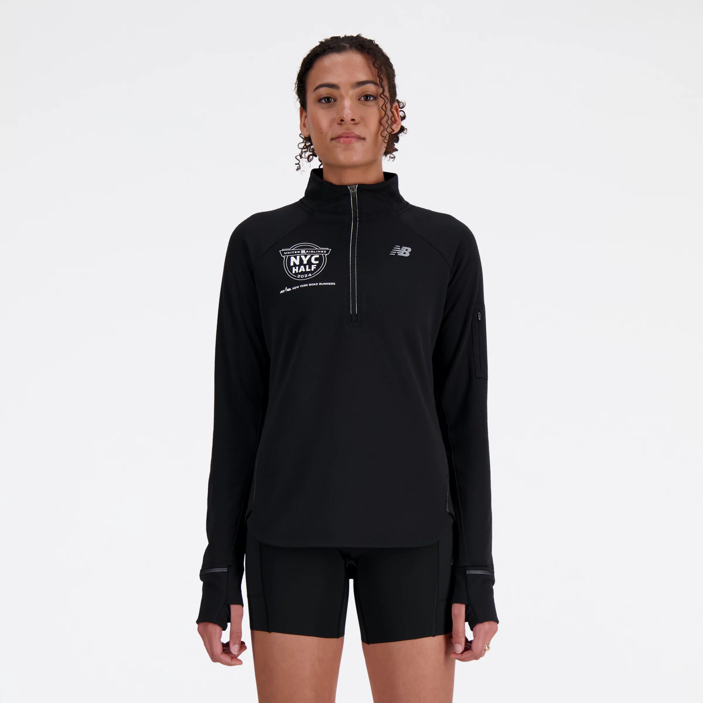 United Airlines NYC Half NB Heat Grid Half Zip - 1