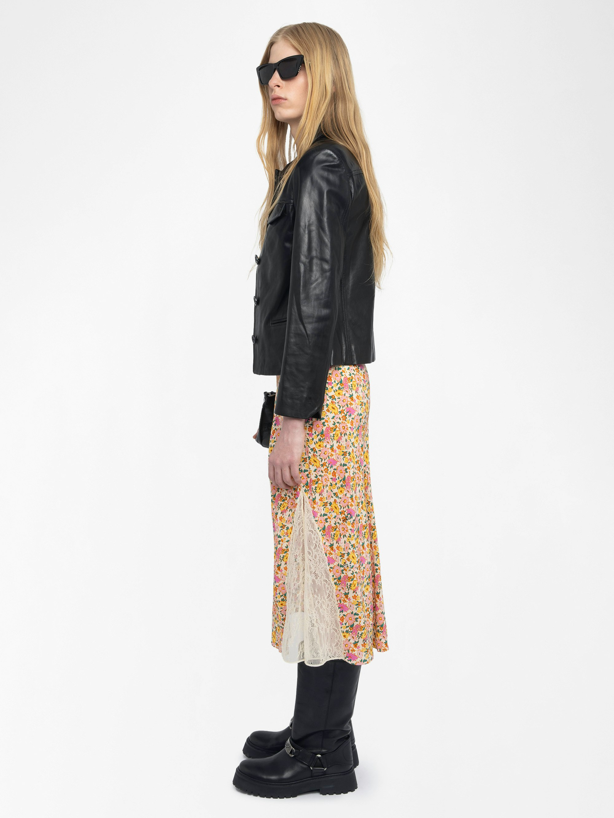 Jayla Womens Floral Midi Skirt - 5