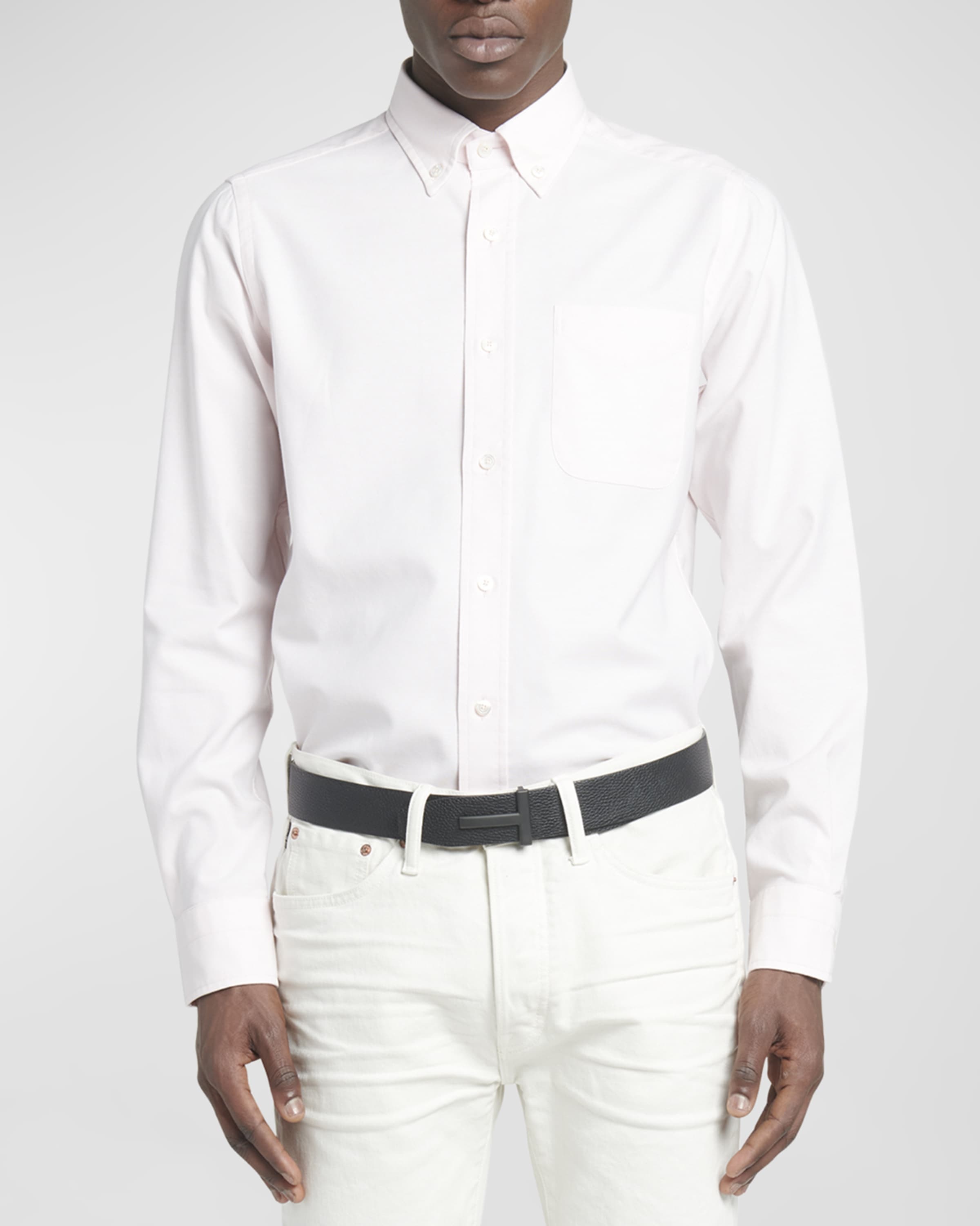 Men's Slim Fit Cotton Oxford Sport Shirt - 2