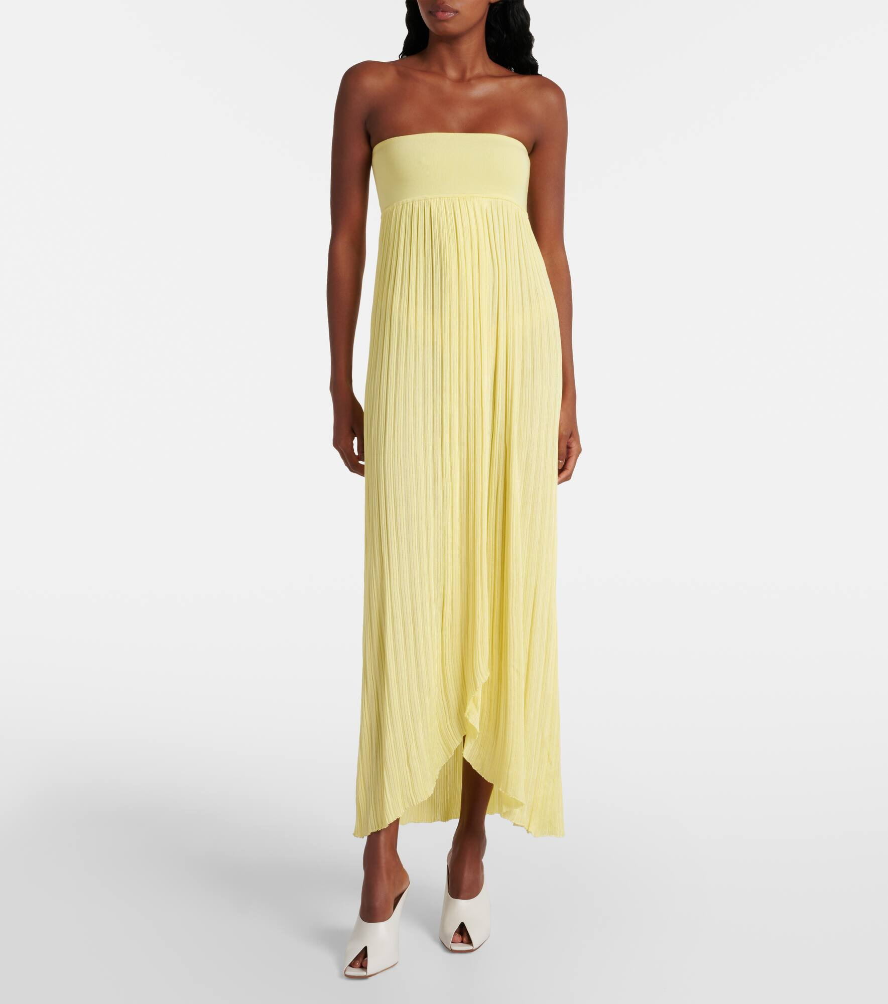 Pleated bustier dress - 6