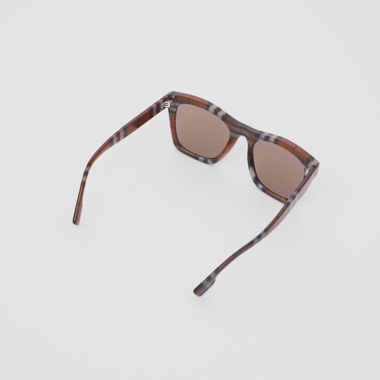 Check Square Frame Sunglasses - 5