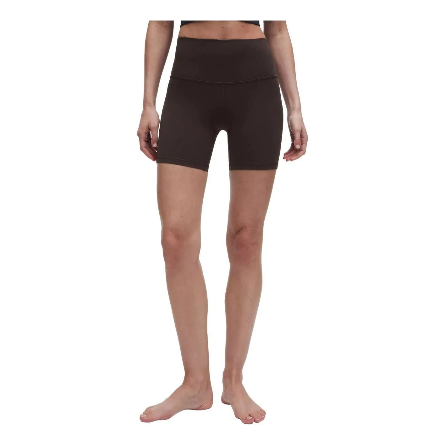 (WMNS) LULULEMON Align High-Rise Short 6" 'Espresso Brown' LW7BG3S-673736553 - 1