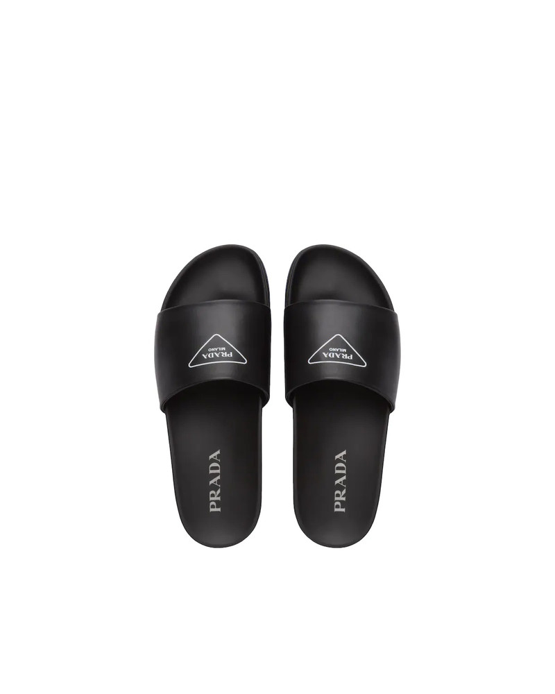 Leather slide sandals 4