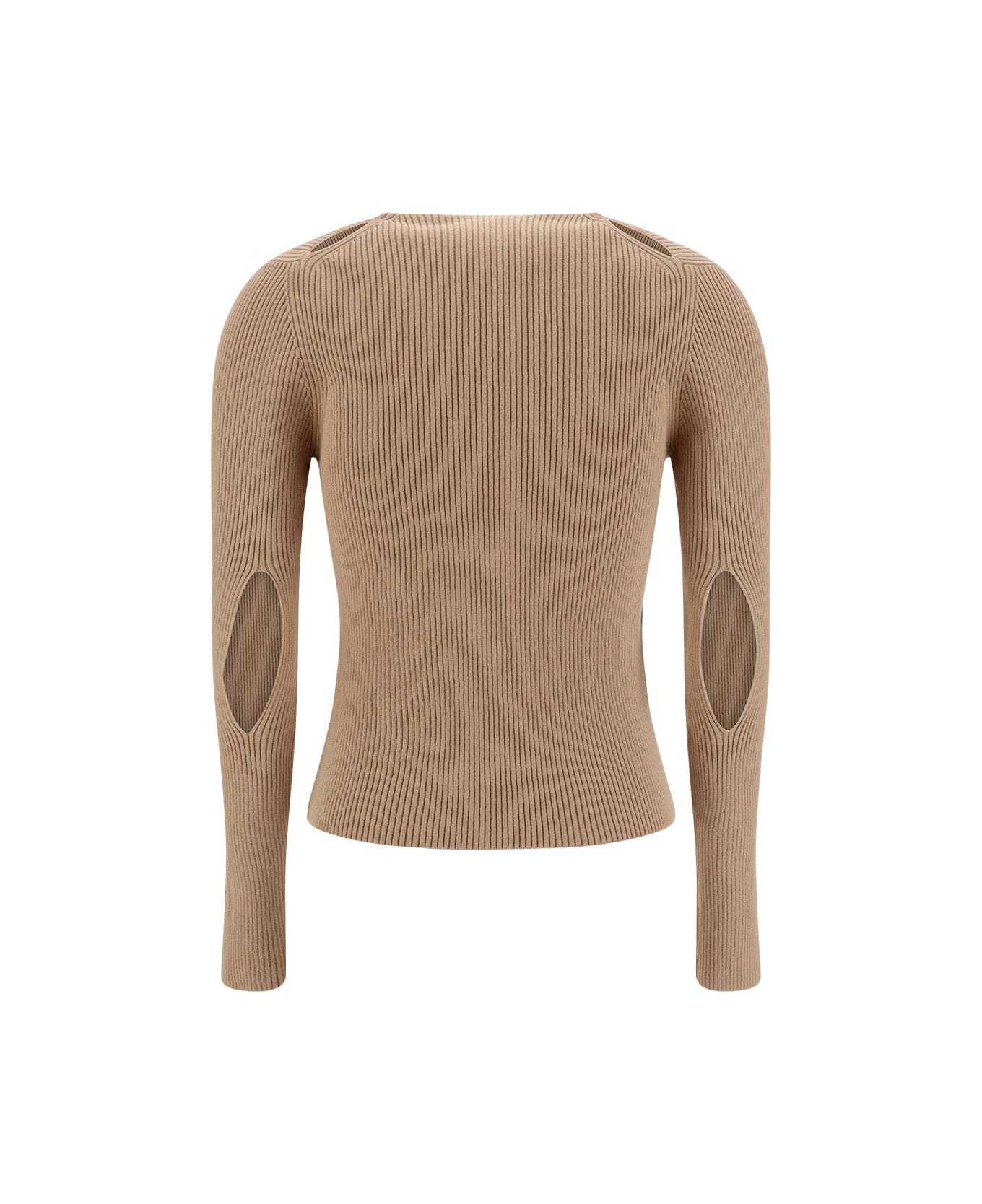 Beige Cotton Cardigan - 2