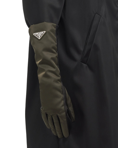 Prada Nylon and nappa leather gloves outlook