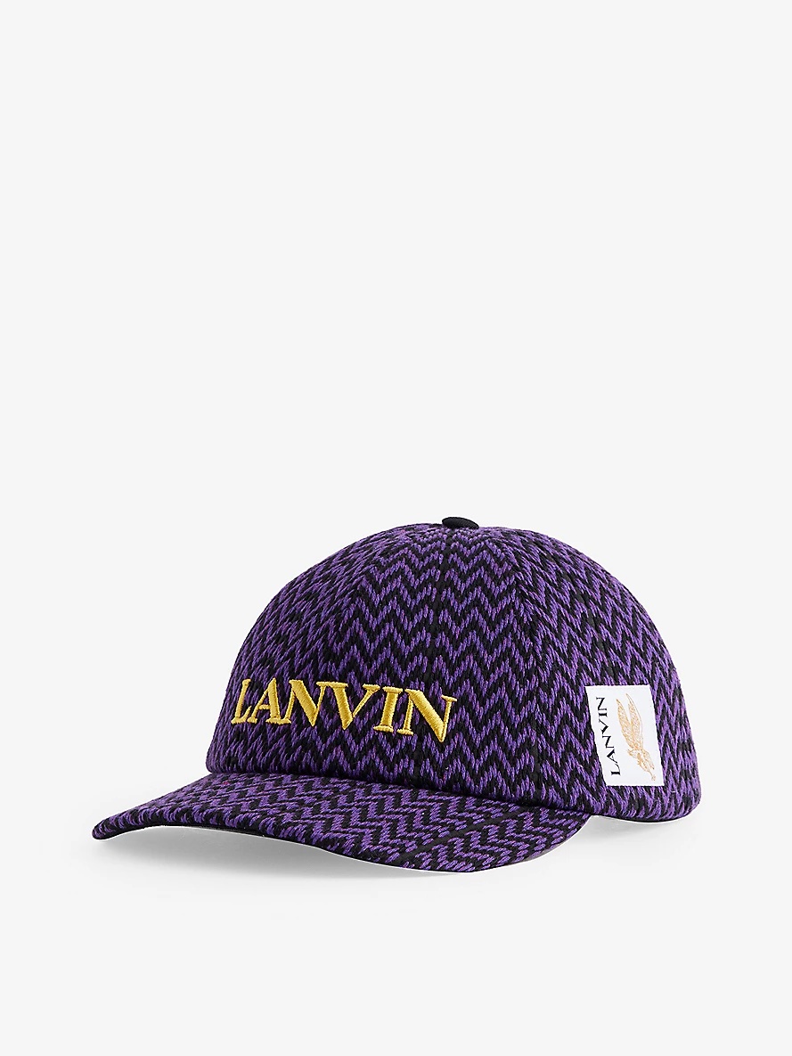 LANVIN x Future Curb branded cotton-blend cap - 1