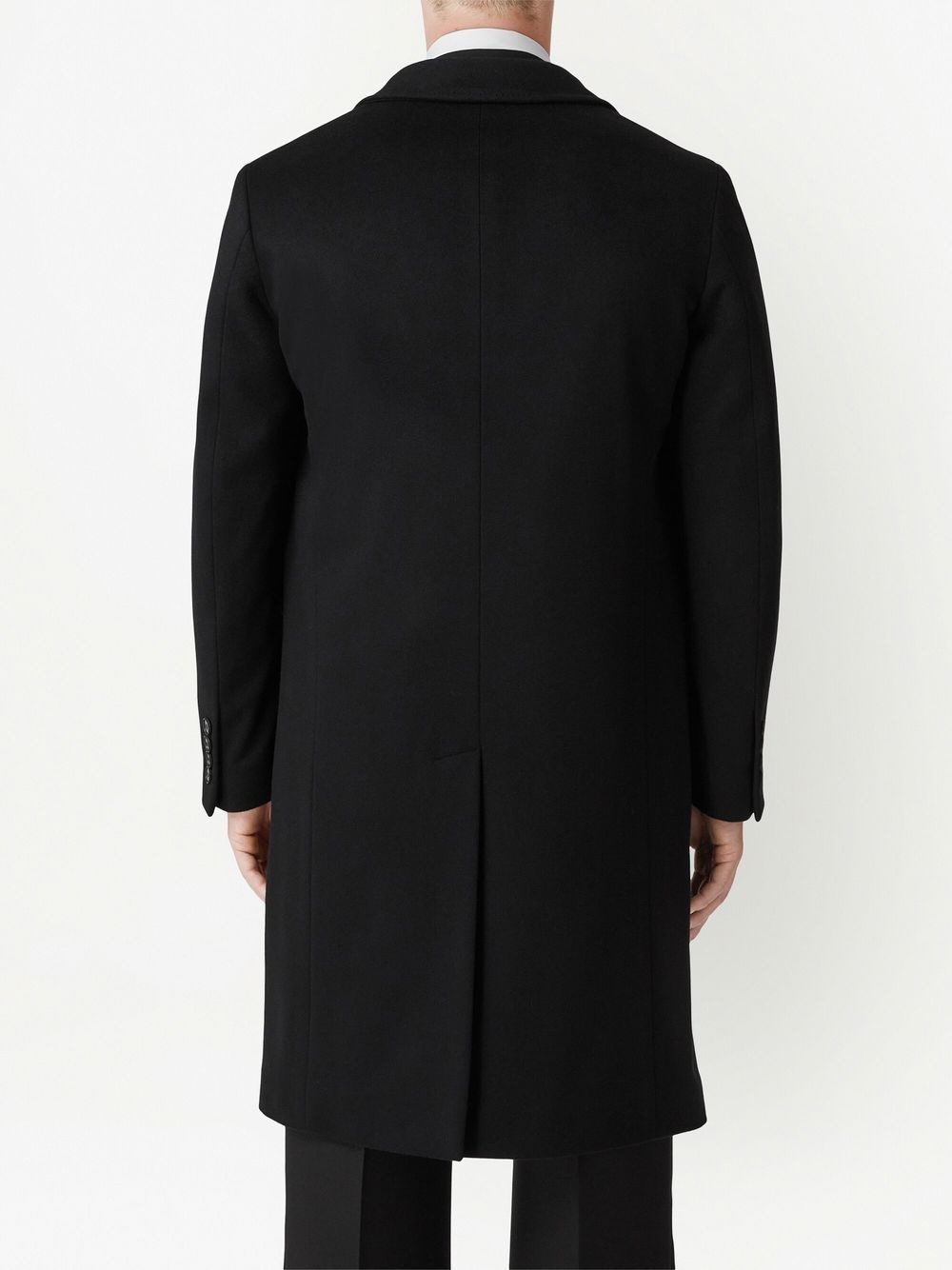 single-breasted wool coat - 4