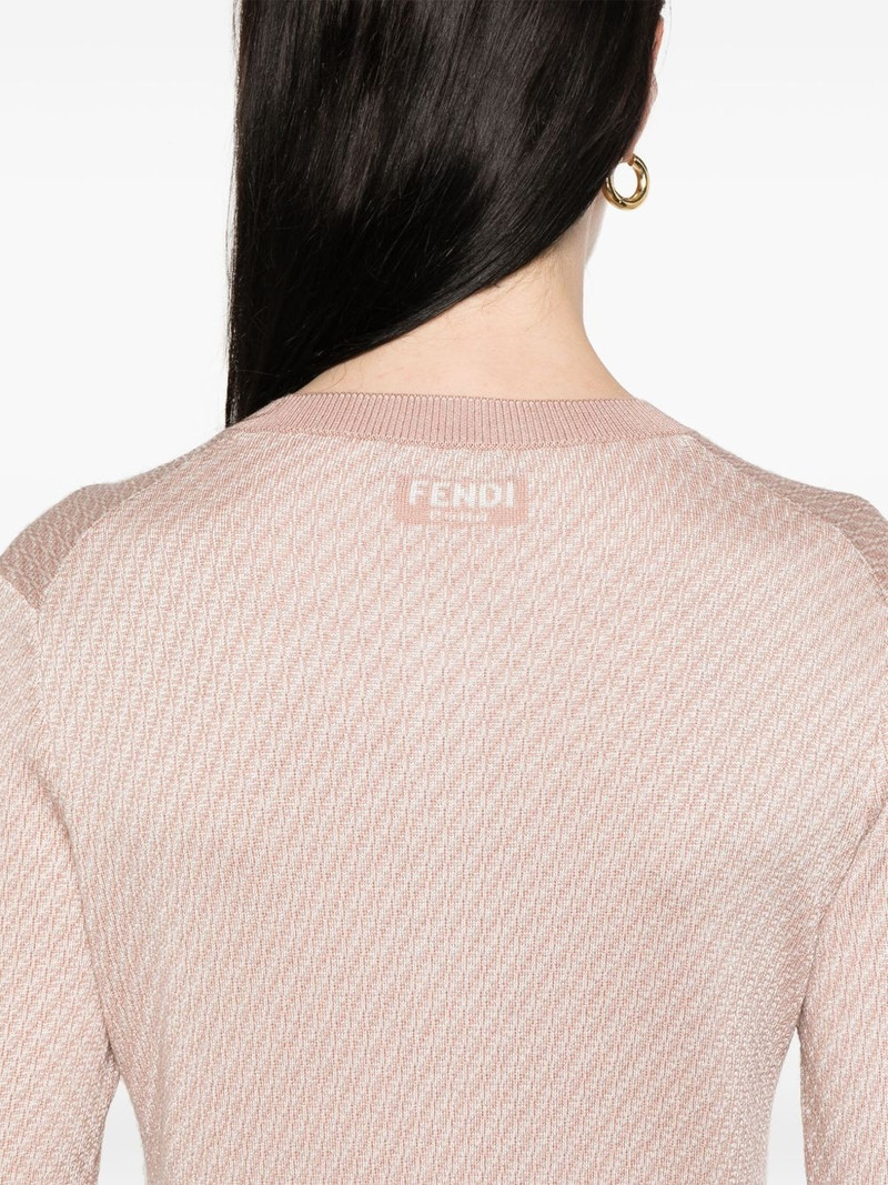 FF-jacquard cardigan 5