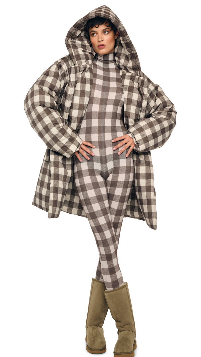HOODED SLEEPING BAG COAT TO KNEE 7