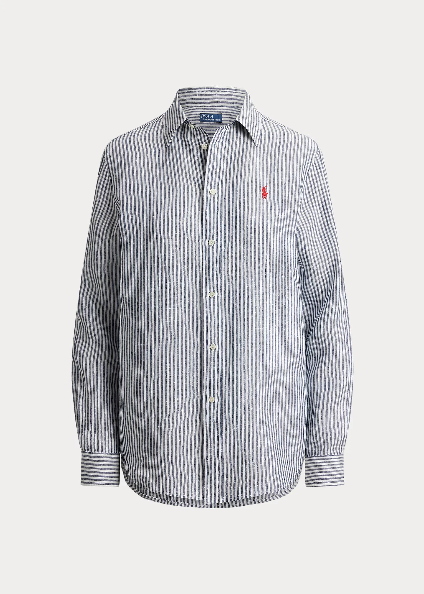 Classic Fit Striped Linen Shirt - 1