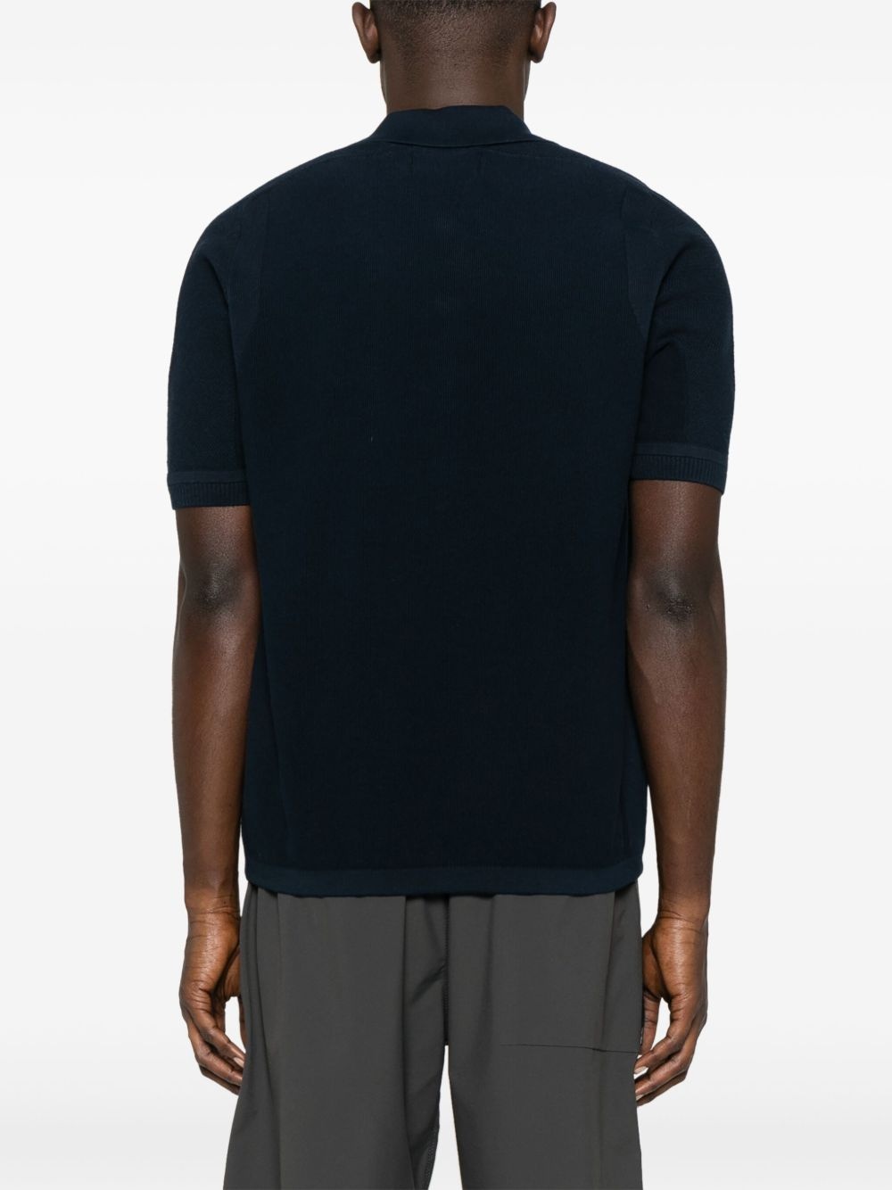 waffle-knit polo shirt - 3