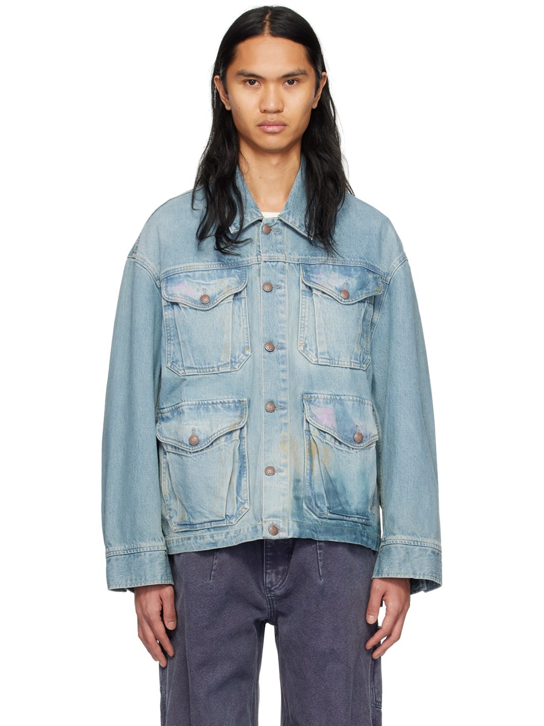 Blue Trucker Denim Jacket - 1